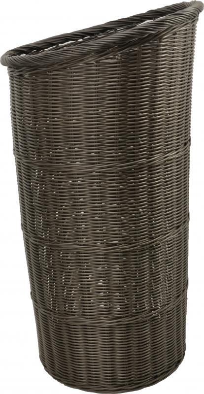 Round Brown Tapered Basket with Round Tray